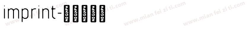 imprint字体转换