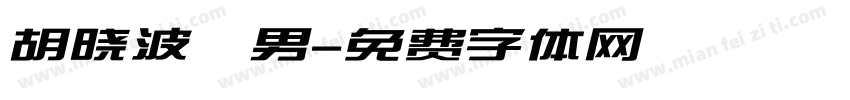 胡晓波鞥男字体转换