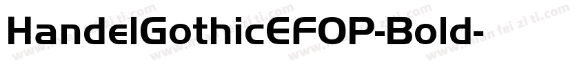 HandelGothicEFOP-Bold字体转换