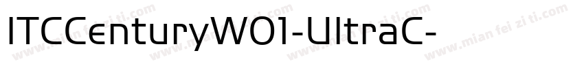 ITCCenturyW01-UltraC字体转换