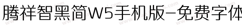 腾祥智黑简W5手机版字体转换