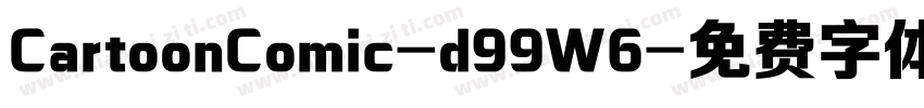 CartoonComic-d99W6字体转换