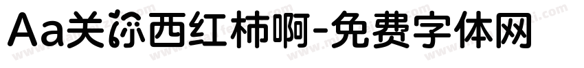 Aa关你西红柿啊字体转换