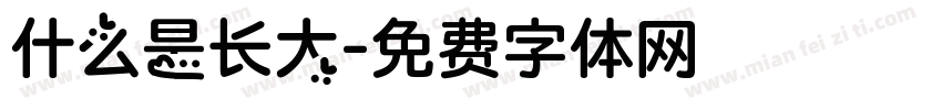 什么是长大字体转换