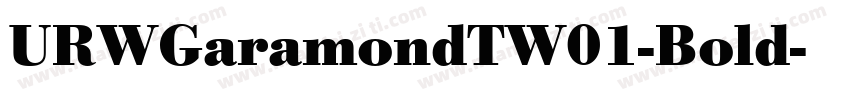 URWGaramondTW01-Bold字体转换