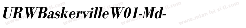 URWBaskervilleW01-Md字体转换