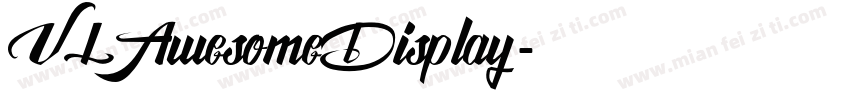 VLAwesomeDisplay字体转换