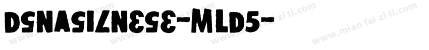 DsNasilnese-mLD5字体转换