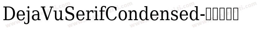 DejaVuSerifCondensed字体转换