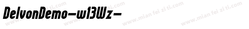 DelvonDemo-w13Wz字体转换