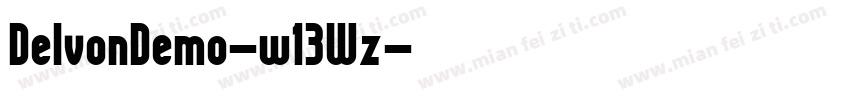 DelvonDemo-w13Wz字体转换