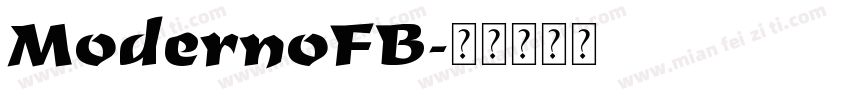 ModernoFB字体转换