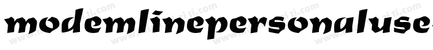 modemlinepersonaluse字体转换