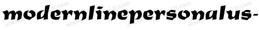 modernlinepersonalus字体转换