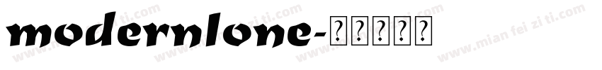 modernlone字体转换