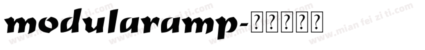 modularamp字体转换