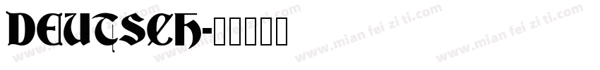 DEUTSCH字体转换