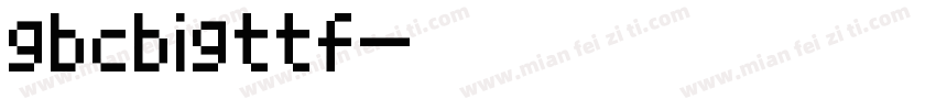 gbcbigttf字体转换