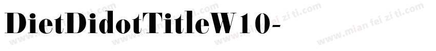 DietDidotTitleW10字体转换