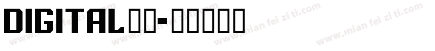 digital字体字体转换
