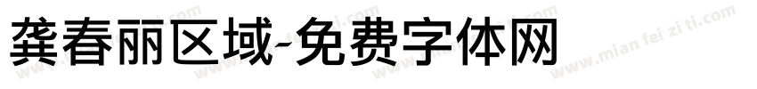 龚春丽区域字体转换