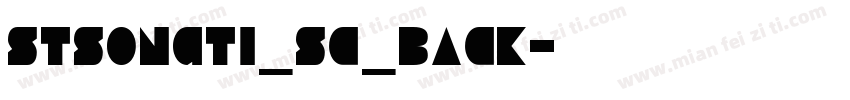 stsongti_sc_back字体转换