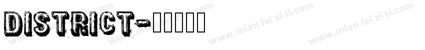 district字体转换