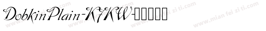 DobkinPlain-K7KW字体转换