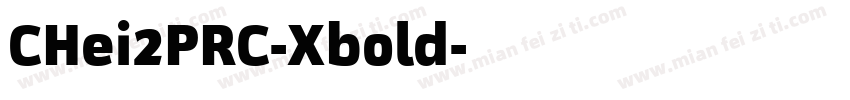 CHei2PRC-Xbold字体转换