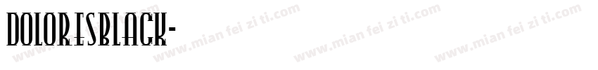DoloresBlack字体转换