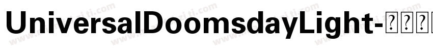 UniversalDoomsdayLight字体转换