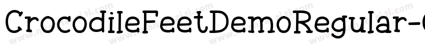 CrocodileFeetDemoRegular-GzDg字体转换