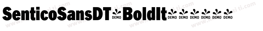 SenticoSansDT-BoldIt字体转换