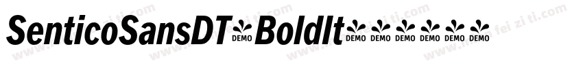 SenticoSansDT-BoldIt字体转换