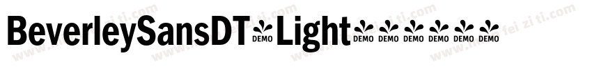 BeverleySansDT-Light字体转换