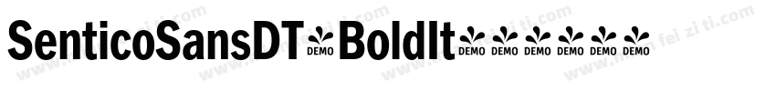 SenticoSansDT-BoldIt字体转换