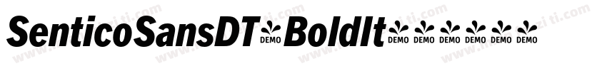 SenticoSansDT-BoldIt字体转换