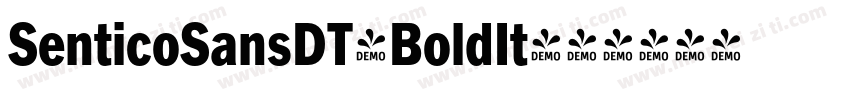 SenticoSansDT-BoldIt字体转换