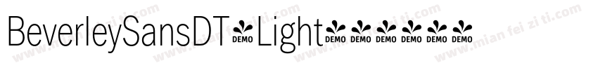BeverleySansDT-Light字体转换