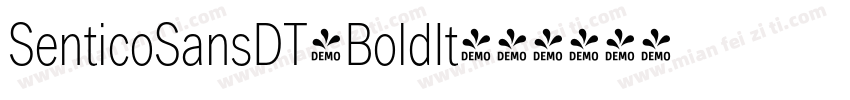 SenticoSansDT-BoldIt字体转换