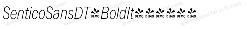 SenticoSansDT-BoldIt字体转换