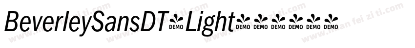 BeverleySansDT-Light字体转换