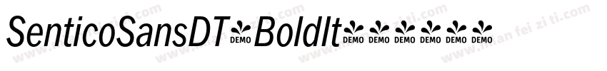 SenticoSansDT-BoldIt字体转换