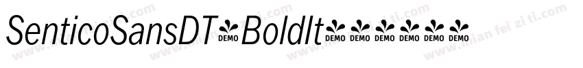 SenticoSansDT-BoldIt字体转换