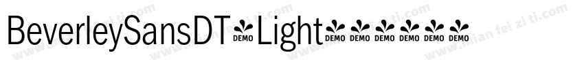 BeverleySansDT-Light字体转换