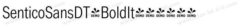 SenticoSansDT-BoldIt字体转换
