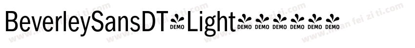 BeverleySansDT-Light字体转换
