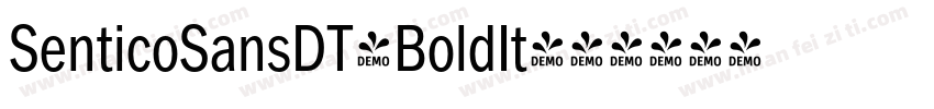 SenticoSansDT-BoldIt字体转换