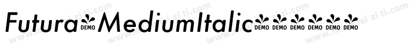 Futura-MediumItalic字体转换