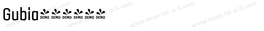 Gubia字体转换